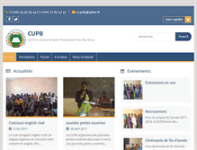 Tablet Screenshot of cupb-burkina.org